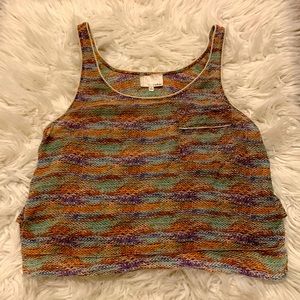 Women’s crop silk top